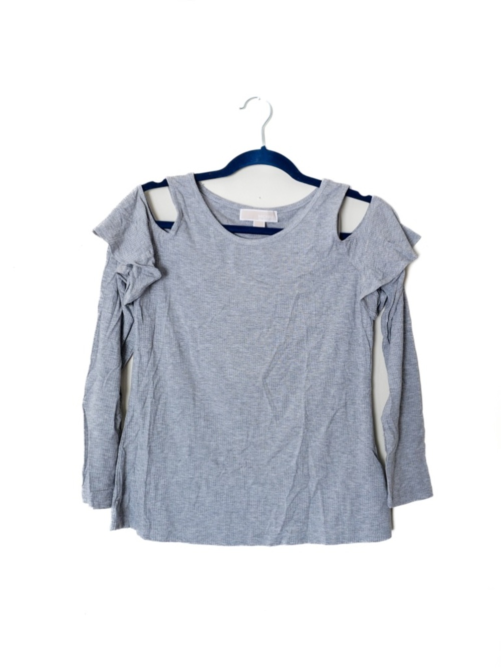NWT Michael Kors Open Off Shoulder Long Sleeve Top